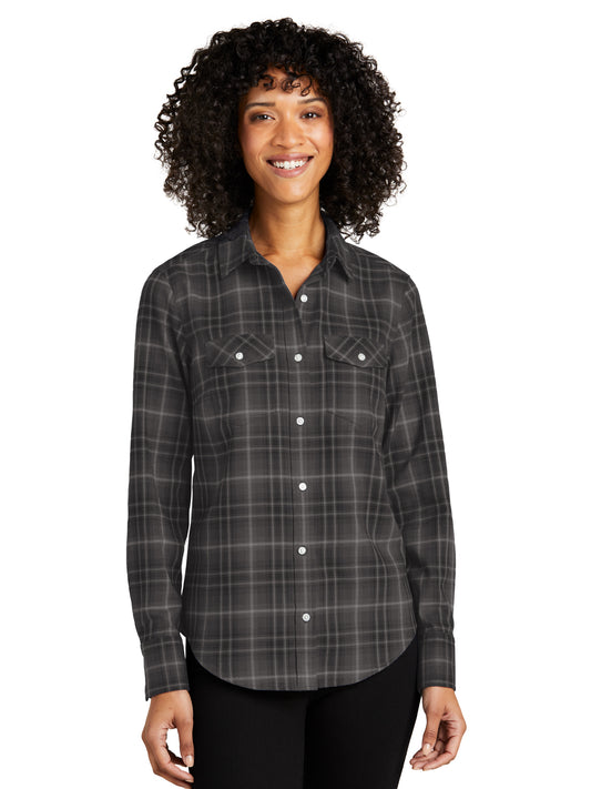 Women's Long Sleeve Plaid Shirt