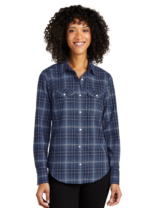 Women's Long Sleeve Plaid Shirt