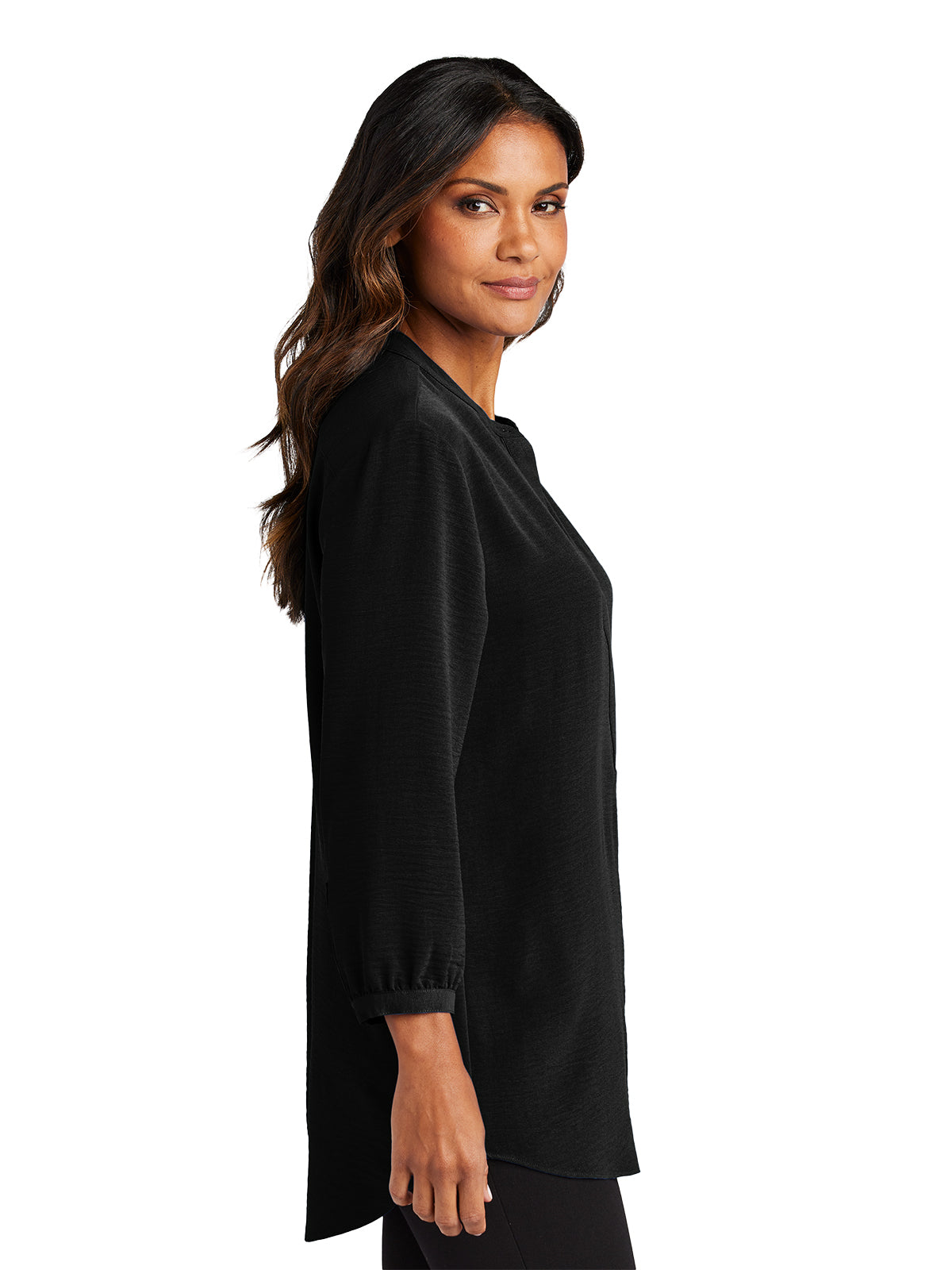 Women's Pocketless 3/4-Sleeve Tunic Top