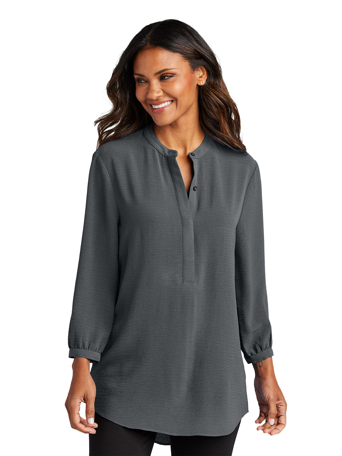 Women's Pocketless 3/4-Sleeve Tunic Top