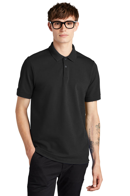 Men's Stretch Heavyweight Pique Polo - MM1000 - Deep Black