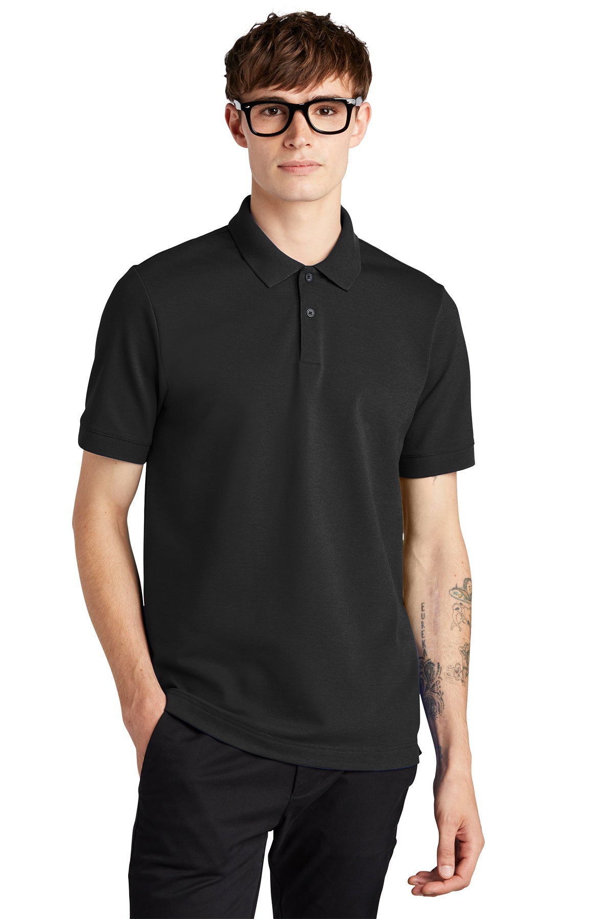 Men's Stretch Heavyweight Pique Polo