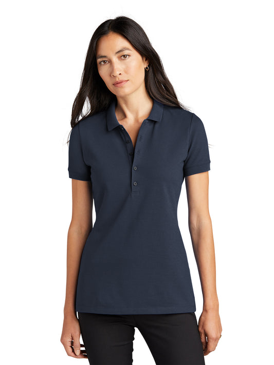 Women's Stretch Heavyweight Pique Polo - MM1001 - Night Navy