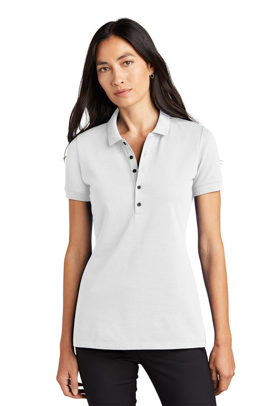 Women's Stretch Heavyweight Pique Polo - MM1001 - White
