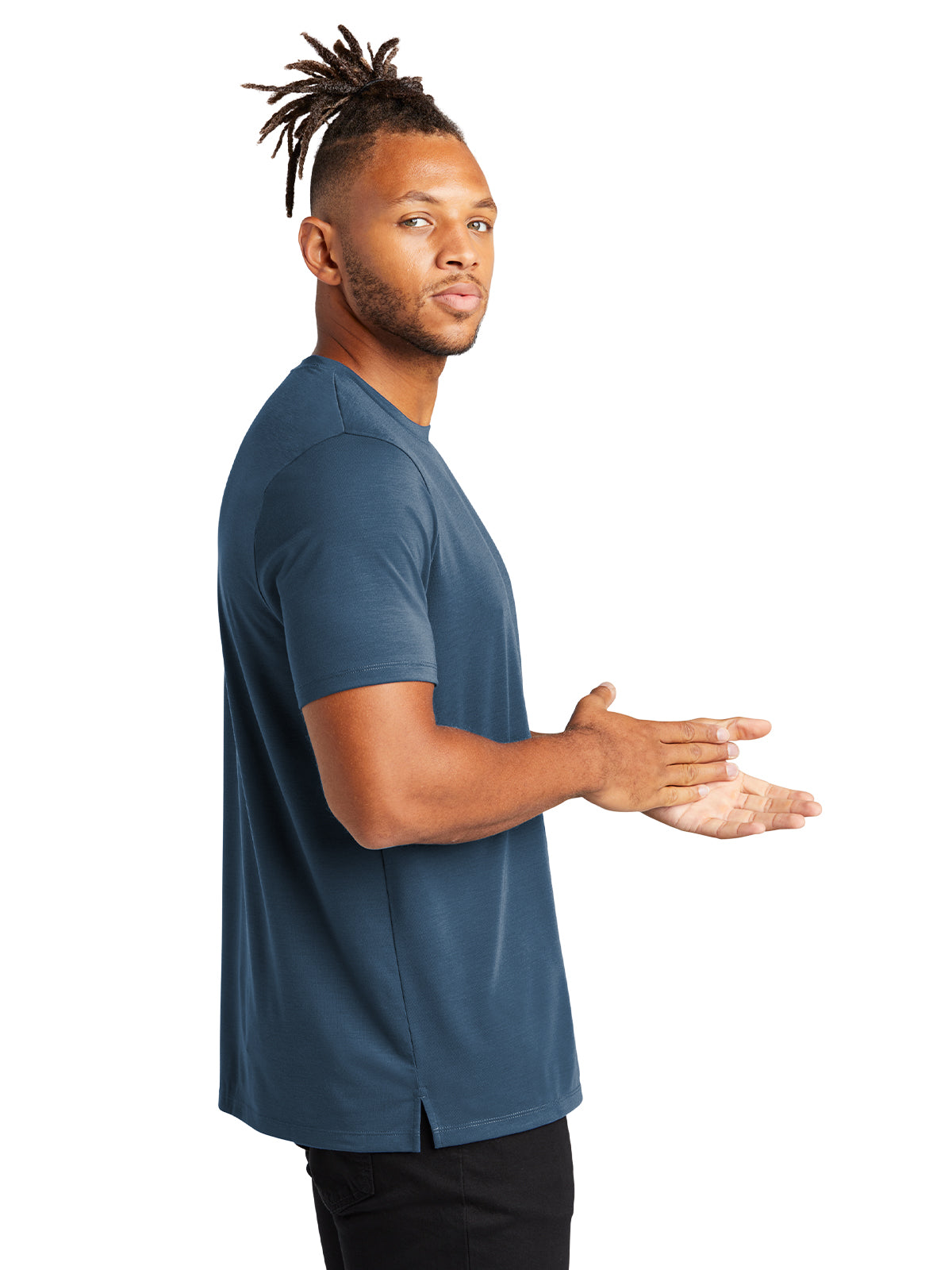 Men's Pocketless Stretch Jersey Crew T-Shirt