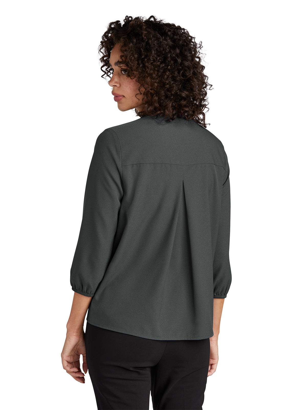 Women's Pocketless 3/4-Sleeve Blouse Top