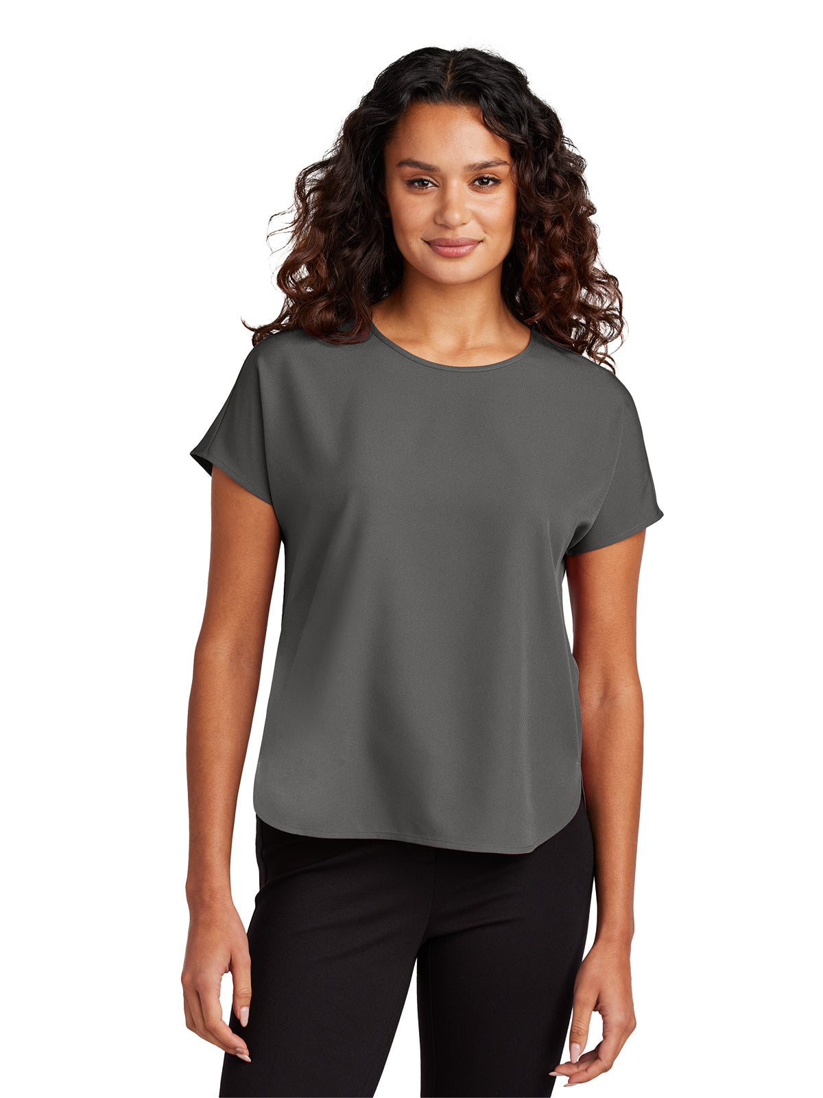 Women's Pocketless Stretch Crepe Crew Top