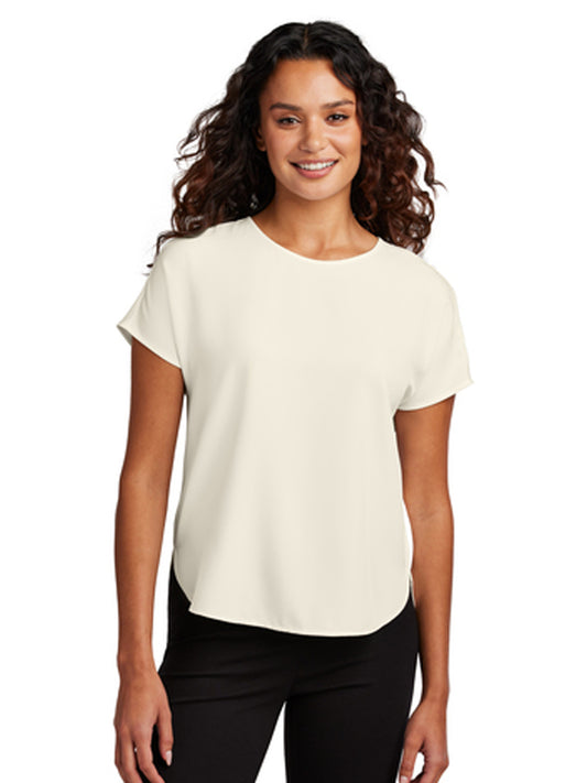 Women's Pocketless Stretch Crepe Crew Top