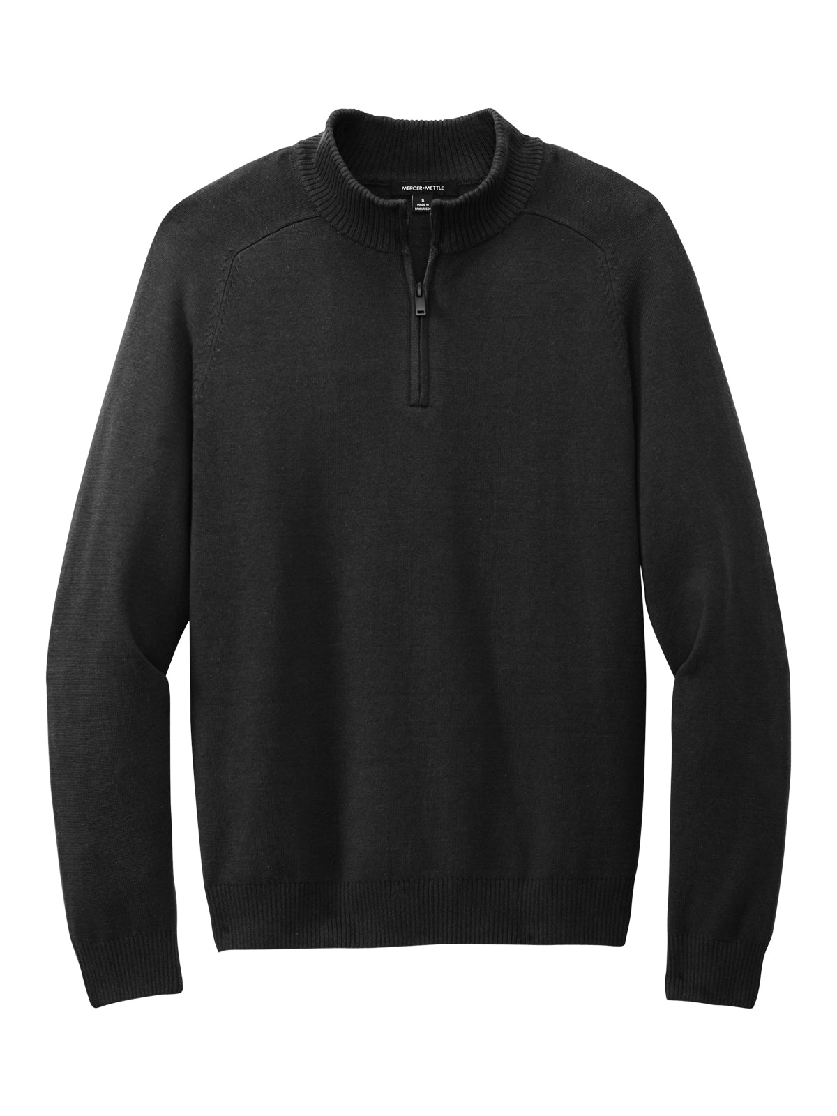 Men's 1/4-Zip Sweater - MM3020 - Deep Black