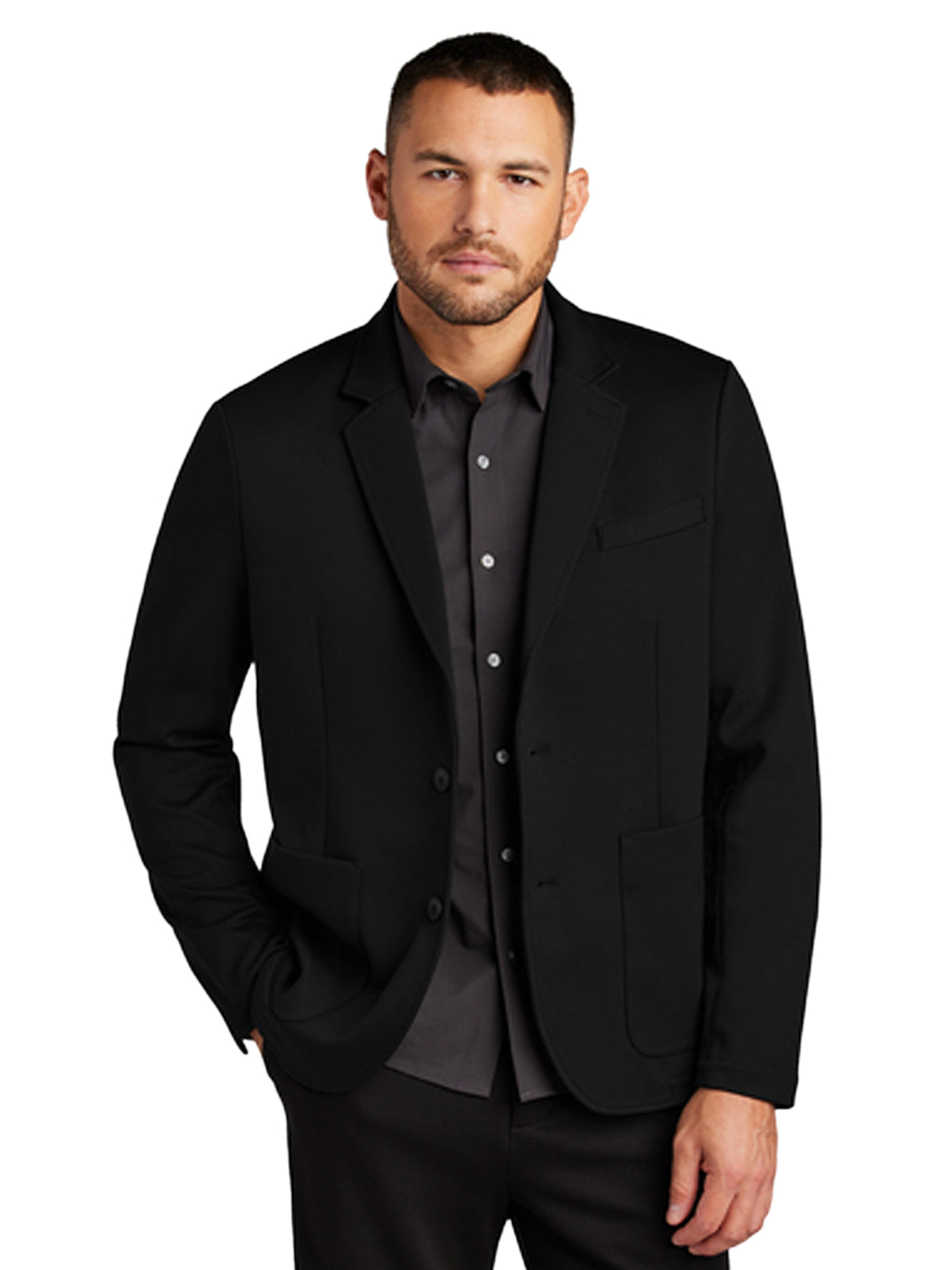 Men's 4-Pocket Knit Blazer