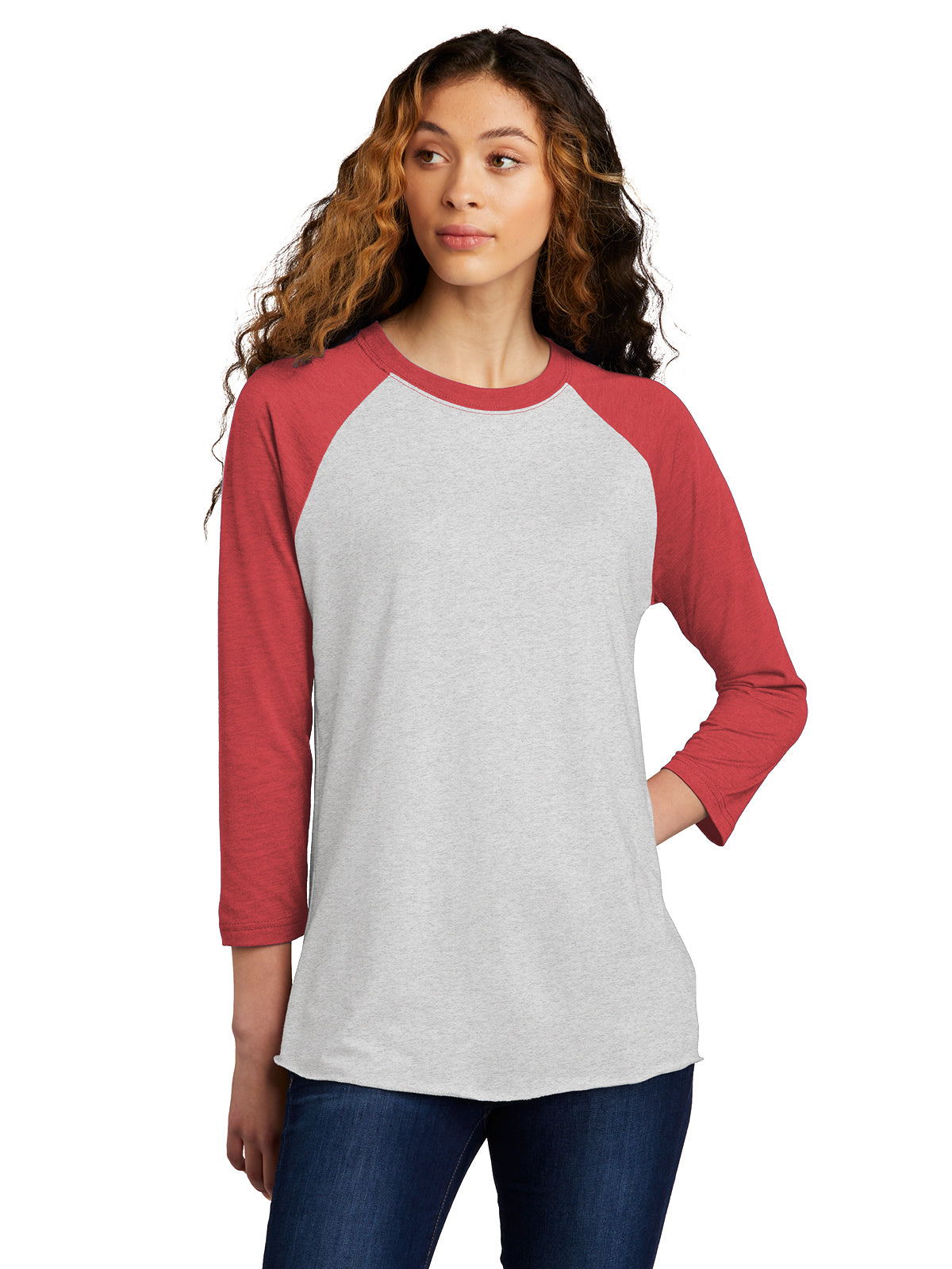 Unisex 3/4 Sleeve Raglan Tee