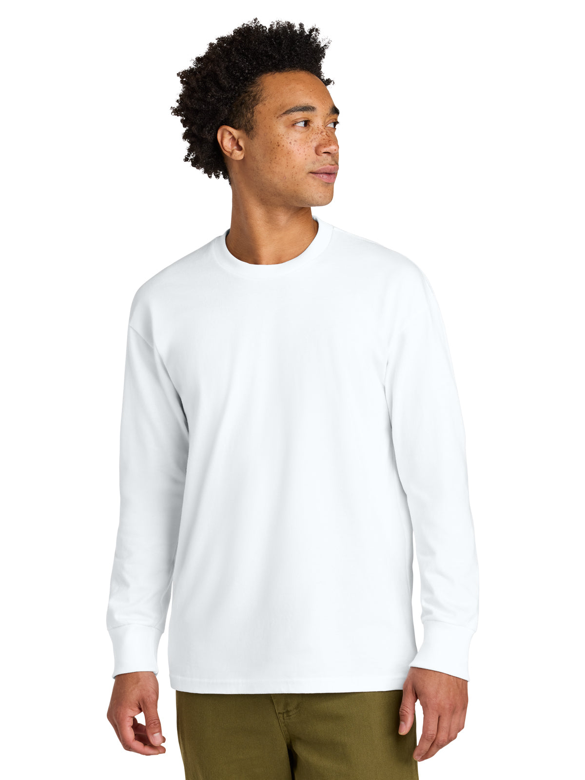 Men's Heavyweight Long Sleeve Tee - NL7211 - White