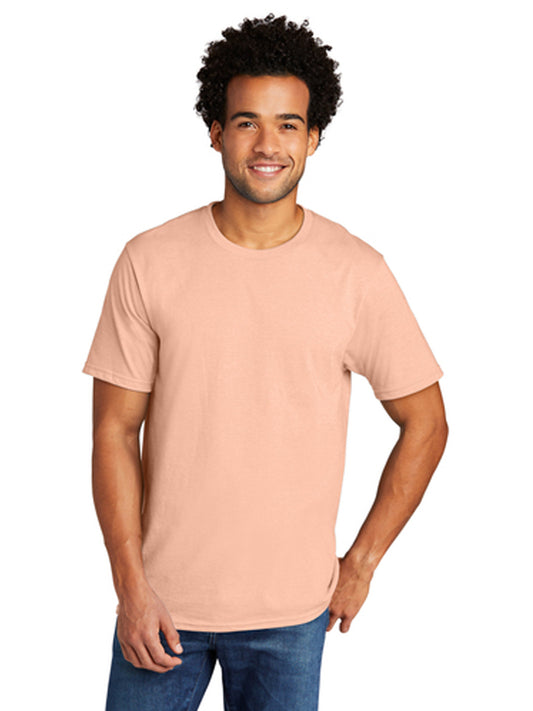 Men's Pocketless Tri-Blend Tee - PC330 - Heathered Dusty Peach
