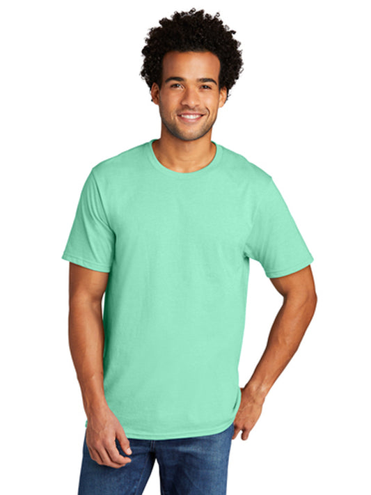 Men's Pocketless Tri-Blend Tee - PC330 - Heather Jadeite