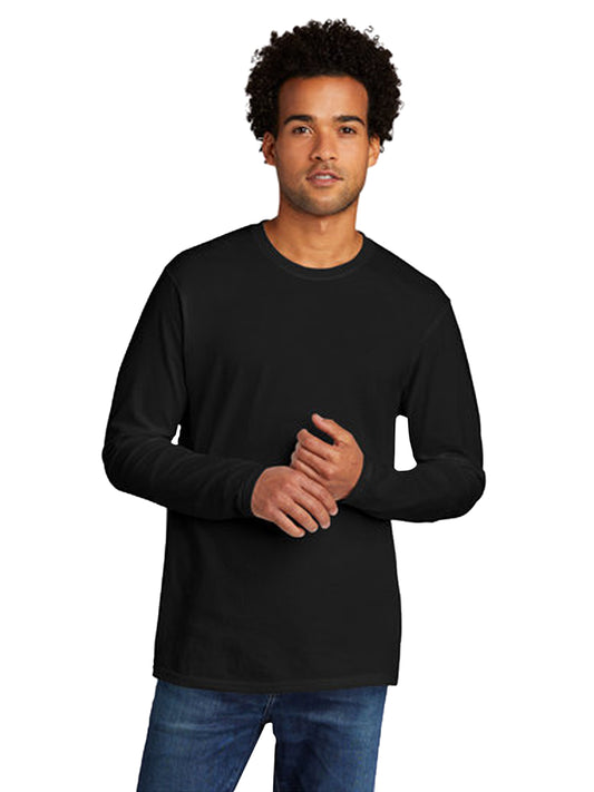 Men's Pocketless Tri-Blend Long Sleeve Tee - PC330LS - Black