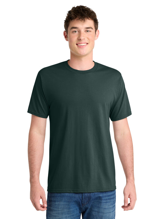 Men's Pocketless Performance Blend Tee - PC381 - Dark Green