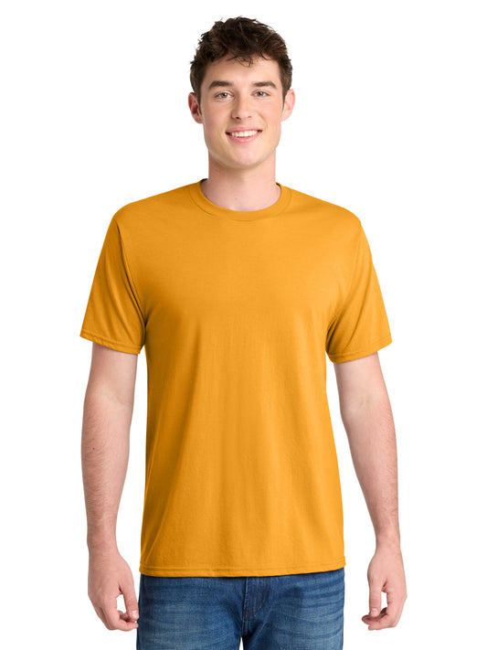 Men's Pocketless Performance Blend Tee - PC381 - Gold