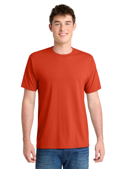 Men's Pocketless Performance Blend Tee - PC381 - Orange