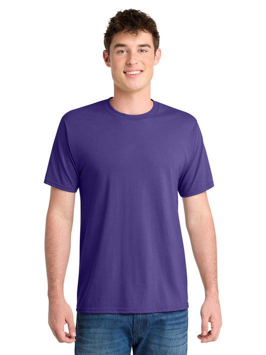 Men's Pocketless Performance Blend Tee - PC381 - Purple