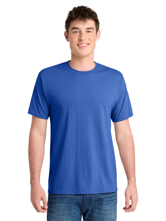 Men's Pocketless Performance Blend Tee - PC381 - True Royal