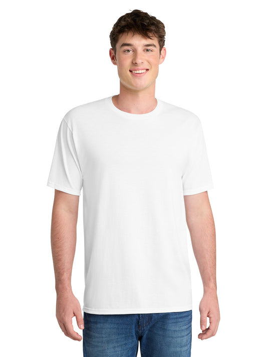 Men's Pocketless Performance Blend Tee - PC381 - White