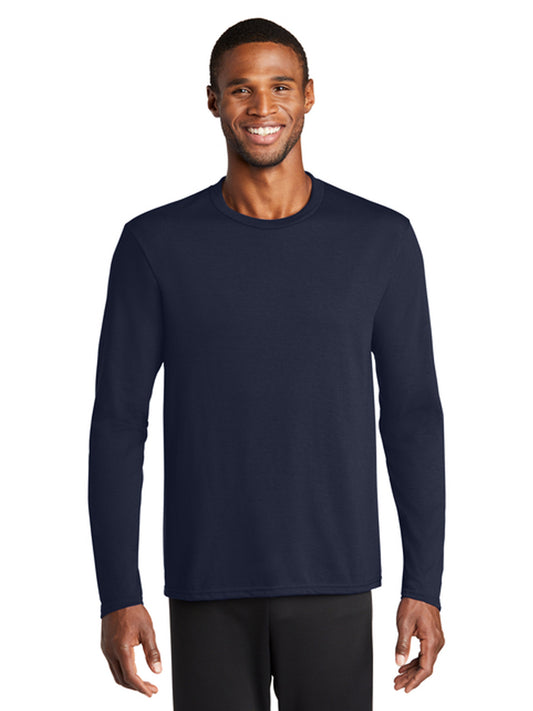 Men's Pocketless Long Sleeve Tee - PC381LS - Deep Navy