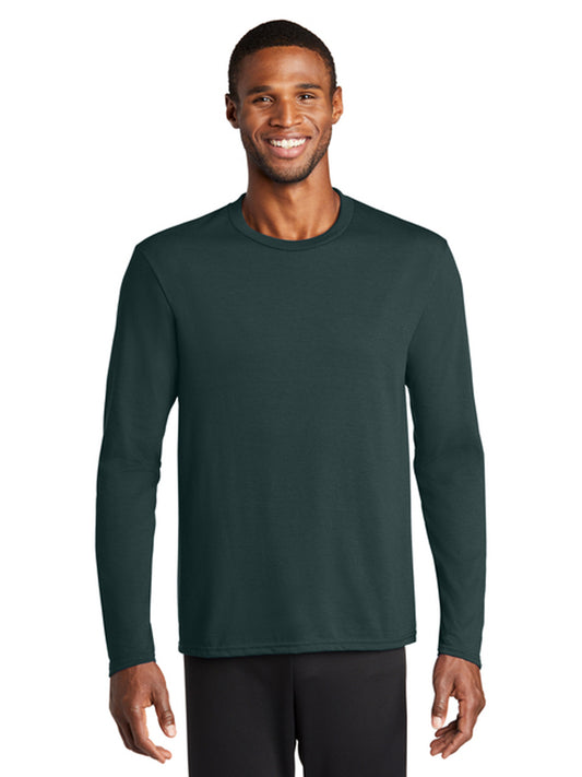 Men's Pocketless Long Sleeve Tee - PC381LS - Dark Green