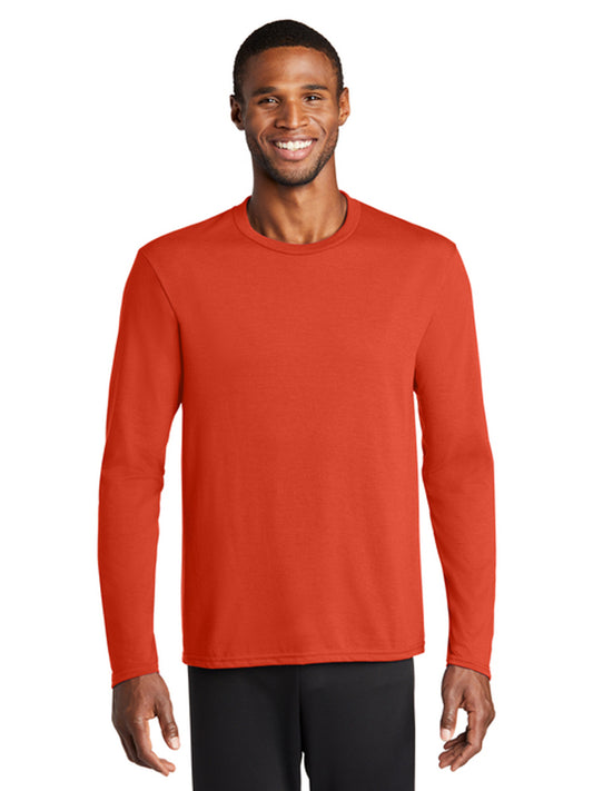 Men's Pocketless Long Sleeve Tee - PC381LS - Orange