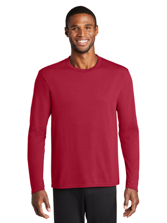 Men's Pocketless Long Sleeve Tee - PC381LS - Red