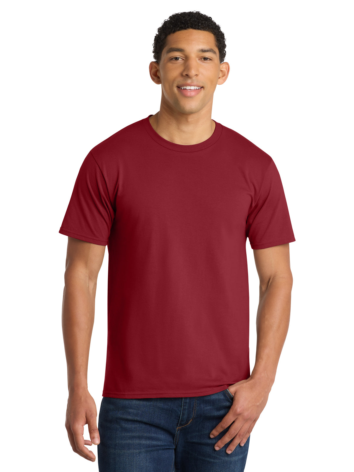 Men's Pocketless Fan Favorite Tee - PC450 - Athletic Red