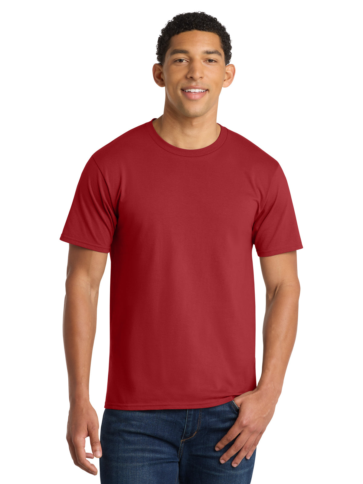 Men's Pocketless Fan Favorite Tee - PC450 - Bright Red