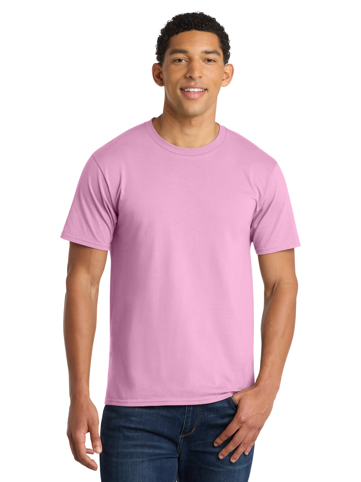 Men's Pocketless Fan Favorite Tee - PC450 - Candy Pink