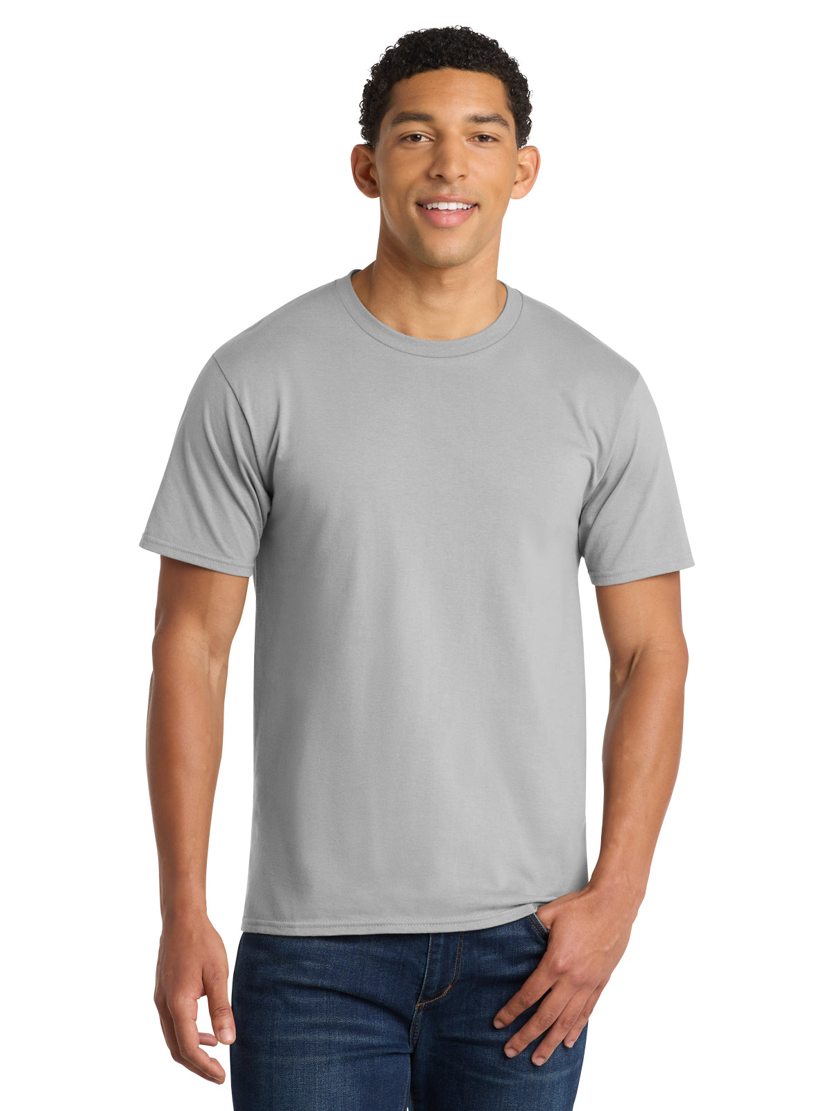 Men's Pocketless Fan Favorite Tee - PC450 - Silver