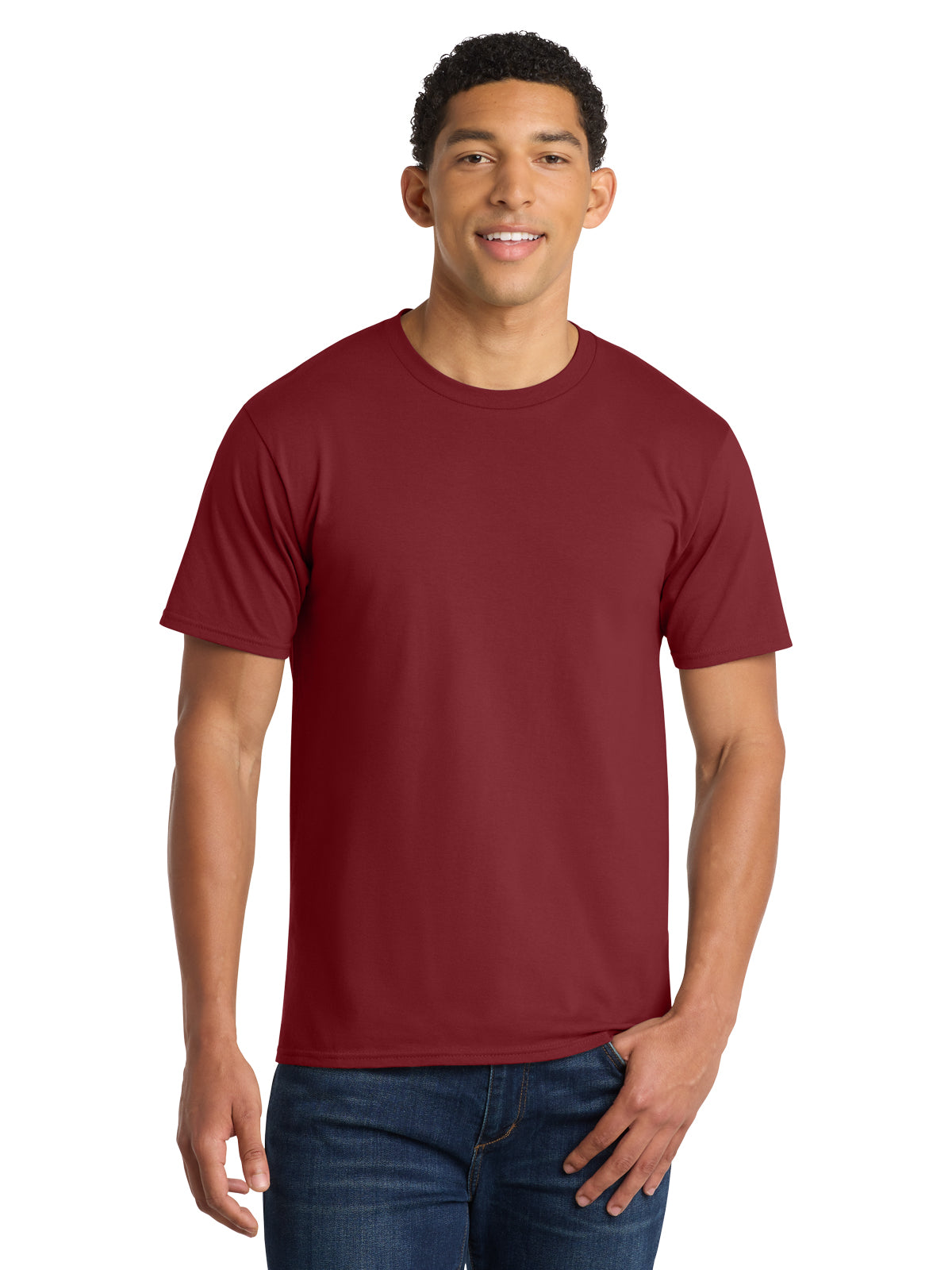 Men's Pocketless Fan Favorite Tee - PC450 - Team Cardinal