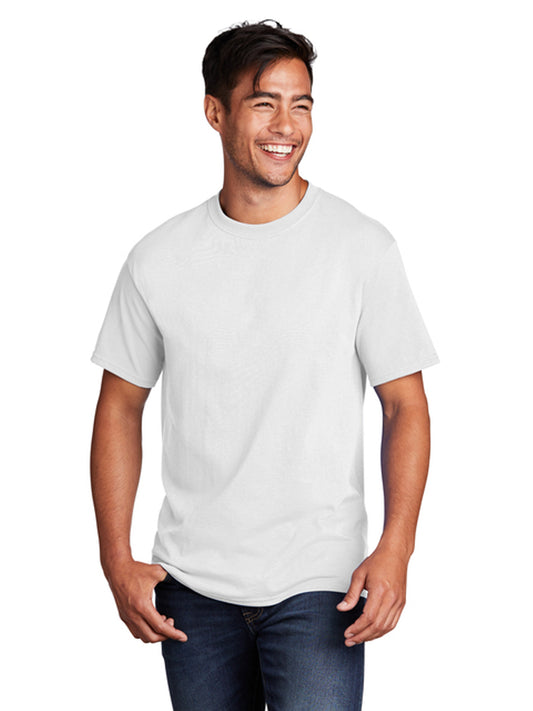 Men's Pocketless Core Cotton Tee - PC54 - White