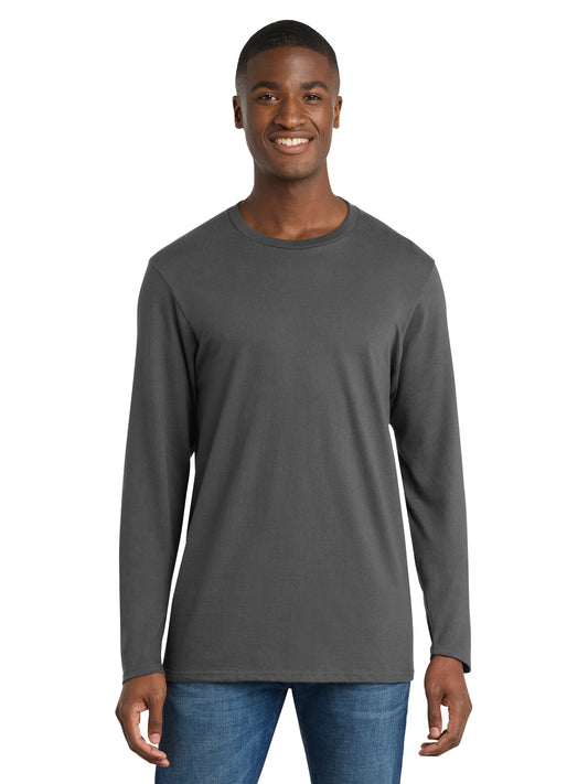 Men's Long Sleeve Bouncer Tee - PC600LS - Coal Grey