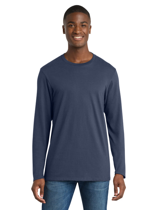 Men's Long Sleeve Bouncer Tee - PC600LS - Navy Blue