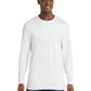 Men's Long Sleeve Bouncer Tee - PC600LS - White