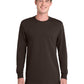 Men's Long Sleeve Essential Tee - PC61LS - Dark Chocolate Brown