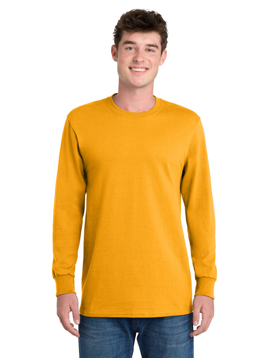 Men's Long Sleeve Essential Tee - PC61LS - Gold