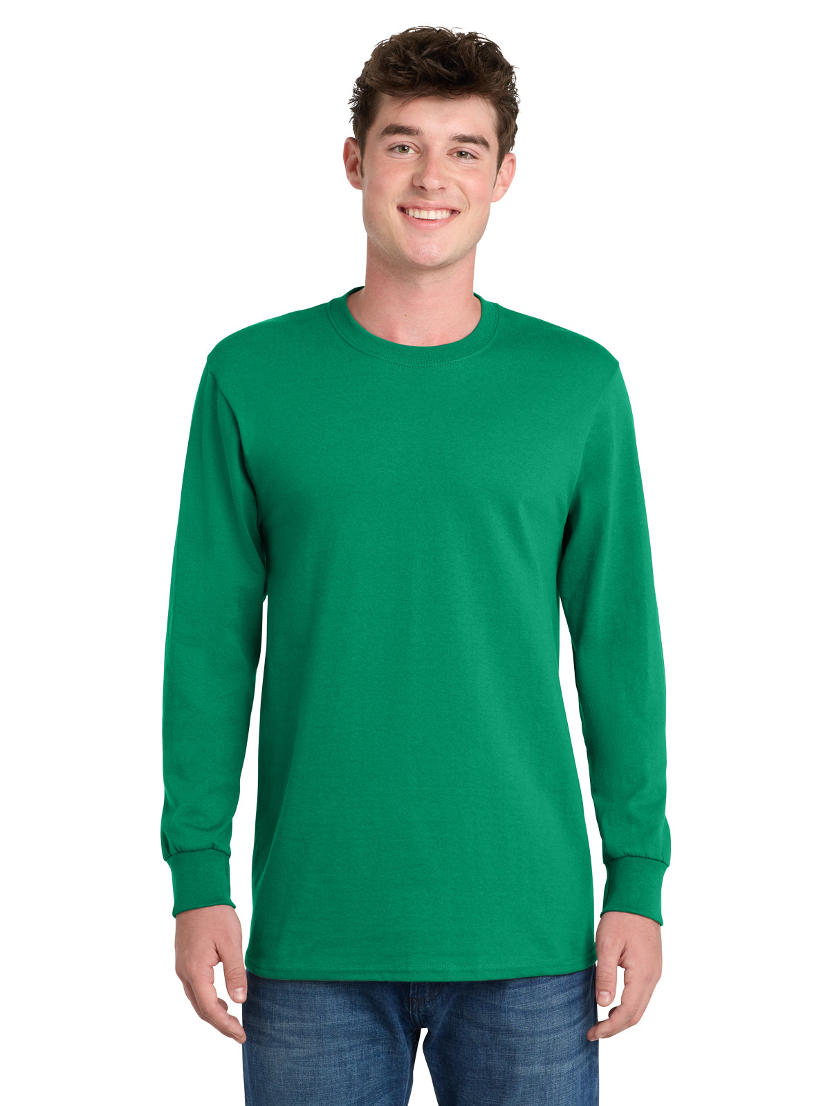 Men's Long Sleeve Essential Tee - PC61LS - Kelly