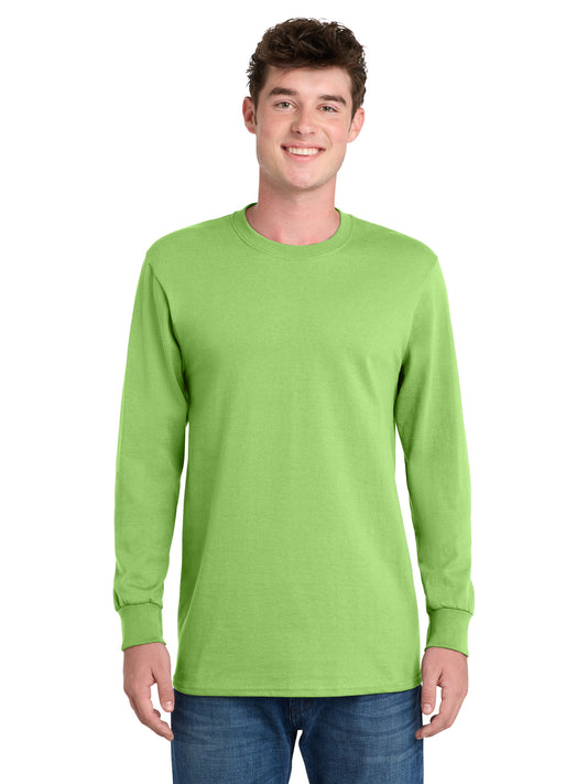 Men's Long Sleeve Essential Tee - PC61LS - Lime
