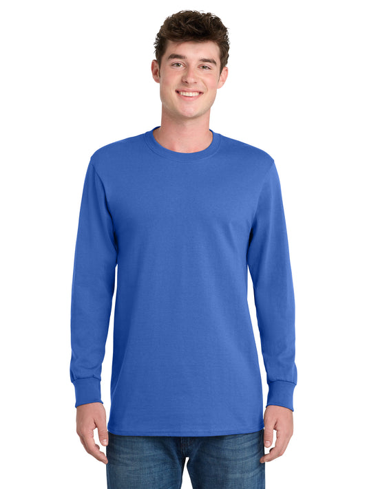 Men's Long Sleeve Essential Tee - PC61LS - Royal