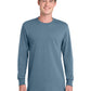 Men's Long Sleeve Essential Tee - PC61LS - Stonewashed Blue