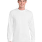 Men's Long Sleeve Essential Tee - PC61LS - White