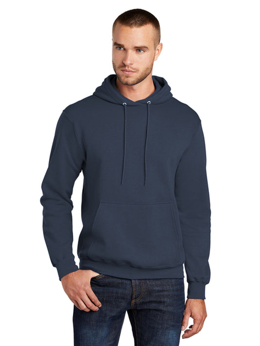 Men's 1-Pocket Core Fleece Pullover Hooded Sweatshirt - PC78H - Navy