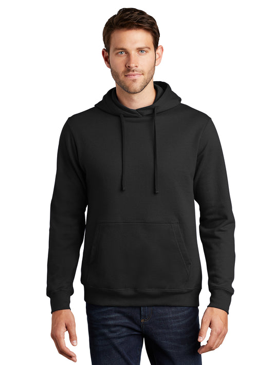 Men's Fleece Hooded Sweatshirt - PC850H - Jet Black