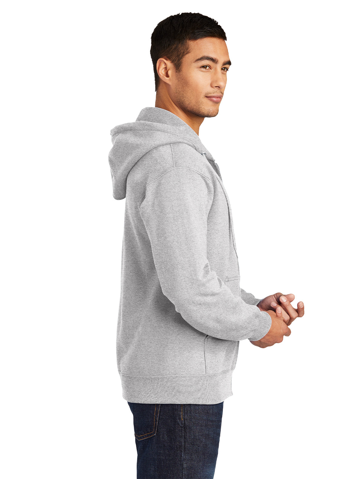 Men's Essential Fleece Full-Zip Hooded Sweatshirt