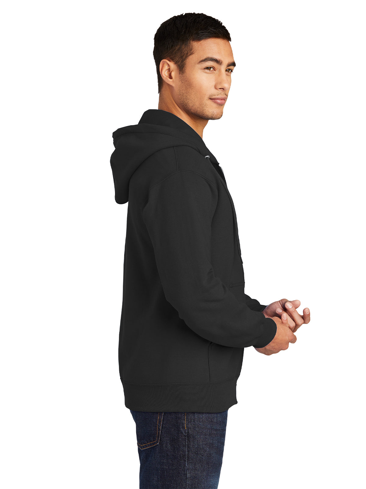 Men's Essential Fleece Full-Zip Hooded Sweatshirt