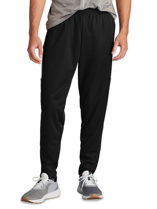 Men's 2-Pocket Moisture Wicking Travel Pant - PST800 - Black/ White